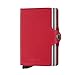 Secrid Twin wallet leather amazon red, Credit Card Wallet / with RFID protection, with one click all cards slide out gradually. Up to 18 cards
