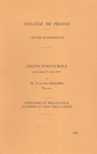 Nihilisme et mélancolie, Jacobsen et son Niels Lyhne