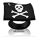 Armshield Pirate Rings for Kids 24pc Birthday Party Favors Skull Crossbone Toy Rings (24 Rings)