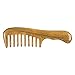 Wide Tooth Wood Hair Comb, Detangling Sandalwood Handmade Anti-Static Combs by EFINA + Storage Bag
