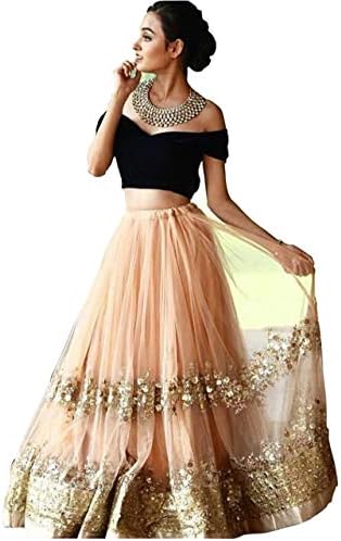 designer party wear net lahenga choli 1039