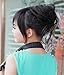 CAISHA Bun Hairpiece Ponytail Hepburn-Bun Scrunchie Updo Black DC10