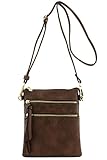 Functional Multi Pocket Crossbody Bag (Coffee)