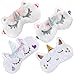 Onshine Unicorn Sleeping Mask 4Pack Soft Plush Blindfold Cute Unicorn Horn Sleep Mask Eye Mask for Girls Women Kids