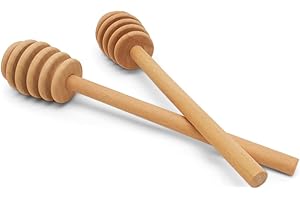 Wooden Honey Dipper Stick, Honey Comb Wand Stirrers for Tea, Honeycomb Dripper Stir Spoons, Wood Dabber Combs Drizzler Sticks