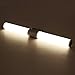 Vanity Light Bathroom Light LED Wall Light White Acrylic Round Tube Cool White 6000 K Goobi Lighting (16w,15.7inches)