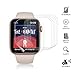 [6 Pack] SPGuard Compatible Apple Watch 4 Series LiQuidSkin Screen Protector[44mm], HD Clear Full Coverage Anti-Bubble Active Protection Films for Apple Watch Case Series 4[Lifetime Replacement]