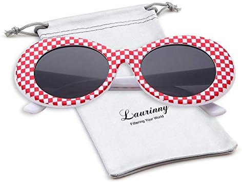Authentic Clout Goggles Bold Oval Retro Mod Kurt Cobain Sunglasses Clout Round Lens