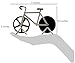 Pizza Blaze bike, Bicycle shape Pizza Cutter / Slicer - 2 Stands - Dual Stainless Steel Wheel Blades - A Sporty and Awesome Kitchen Gift (White)