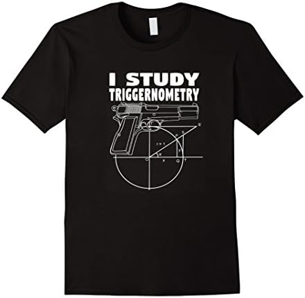 Mens I Study Triggernometry Gun Owner 2nd Amendment T-shirt XL Black