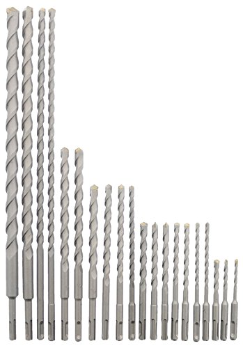 Erie Tools 20 Piece SDS Rotary Hammer Concrete Masonry Carbide Tipped Drill Bit Set fit Milwaukee Hilti Bosch