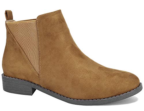 MaxMuxun-Women-Faux-Suede-Booties-Comfort-Classic-Chelsea-Ankle-Boots