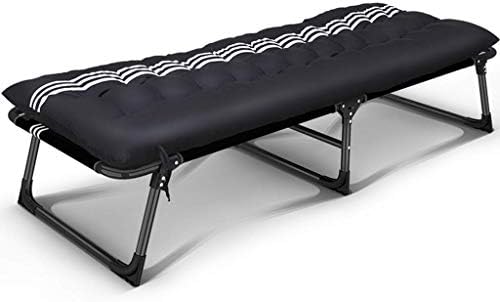 WYJW recliners Folding Bed Single Office Siesta Bed Gravity Sun Lounge Chair Camp Bed Hospital Bed Portable Adult Guest Bed (color : Chair+cushion c, Size : 62CM)