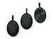 50 CleverDelights Oval Pendant Trays - Mix Pack - 18 x 25 mm - Antique Silver, Shiny Silver, Dark Black, Antique Copper, Antique Bronze - Pendant Blanks Cameo Bezel Cabochon Settings - 11/16