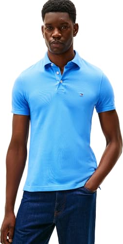 Tommy Hilfiger Poloshirt voor heren, Blauw (Blauwe Spell), S