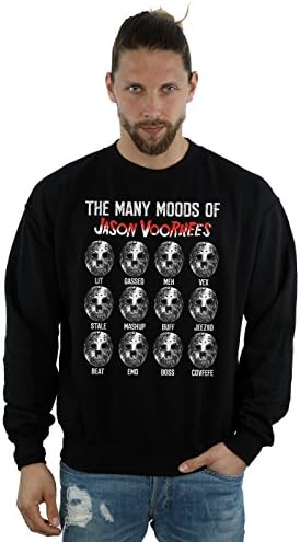 Friday 13th Men's The Many Moods Of Jason Voorhees Sweatshirt Medium Black