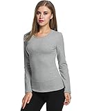 Avidlove Womens Wicking Thermal Winter Shirt Crew Fleece lined Tops Underwear Shirt