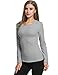 Avidlove Womens Wicking Thermal Winter Shirt Crew Fleece lined Tops Underwear Shirt