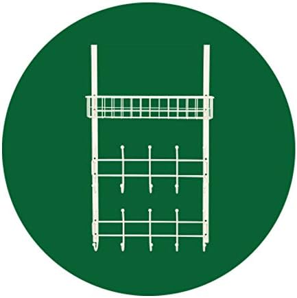 SHOW Shower Caddy Hanging - Rustproof 2-Tier Storage Basket - Hangable Bathroom Shower Caddies with 5 Towel Hooks,White,C(3tier)