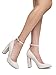 J. Adams Ankle Strap High Heel - Trendy Block Heel Pump - Classic Ankle Buckle Party Shoe - Emery