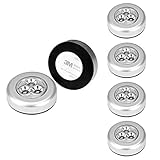 6 Pack Tap Light, Ledinus LED Battery-powered Wireless Touch Lamp Stick-on Push Night Light for Closets, Attics, Garages, Car, Sheds, Storage Room,White Light