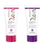 Andalou Naturals 1000 Roses & Lavender Thyme, 8 Ounce Variety Pack (SHOWER GEL)