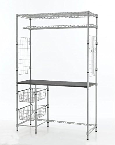 Shelf Bookcase With Computer Laptop Desk Workstation Study Table Home Desk 70
