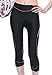 4ucycling Women's ¾ Cycling Tight Pants , Black & Pink Line, L