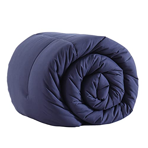 [Amazonブランド] Umi(ウミ) 掛けふとん セミダブル オールシーズン ふとん かけ布団 洗える かけふとん 冬 軽量 通気 抗菌防臭 170×210cm ブルー