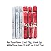 Red Paper Flower Tissue Pom Poms Party Supplies (red,white,12pc)