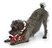 goDog Santa Holiday Dragon Tough Plush Dog Toy with Chew Guard Technology, Large, Red