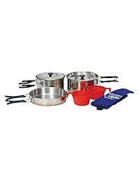 Texsport   Juego de cocina de acero inoxidable con