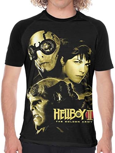 Hellboy Ii The Golden Army Fantasy Tシャツ メンズ ラグラン 野球服 速乾性 柔らかい 通気