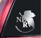Neon Genesis Evangelion NERV Vinyl Decal Sticker - Shiny Chrome