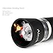 Aicok Salt and Pepper Grinder, Electric Pepper Mill, Stainless Steel Salt Mill with Adjustable Coarseness, Black, Pack 2