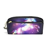 JSTEL Unicorn Magic with Stars School Pencil Bag for Kid Boys Children Teens Pen Holder Cosmetic Makeup Bag Women Durable Stationery Pouch Bag Large Capacity