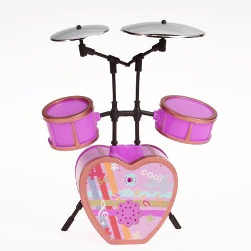 [No brand goods] plastic SEYI drum set shocking pink accessories for dolls Doll