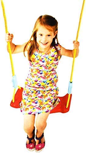 Skee Plastic Rider Swing Hanging Jhula for Kids Playing Indoor and Outdoor (Red)