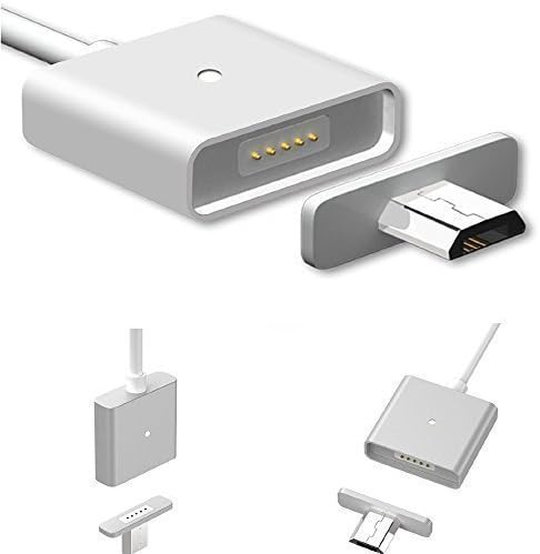 QICAIHU Magnetic Micro USB Quick Charging Cable with LED Status Display, High Speed USB 2.0 A Male to Micro B Sync and Charge Cable Line