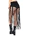 iHeartRaves Women's Fierce in Fringe High Waisted Suede Booty Shorts
