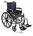 Graham-Field Everest & Jennings Traveler L4 Lightweight Wheelchair, Flip-Back Desk Arms & Swingaway Footrests, 18x18