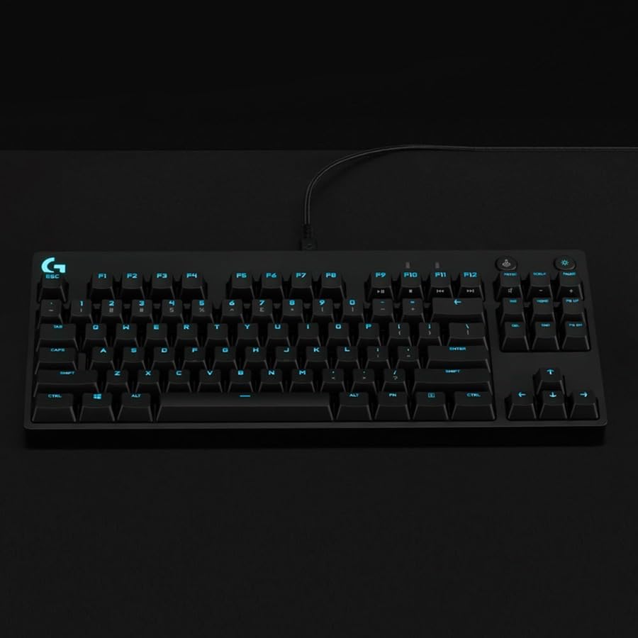 Logitech G PRO Mechanical Gaming Keyboard, Ultra Portable Tenkeyless Design, Detachable Micro USB Cable, 16.8 Million Color LIGHTSYNC RGB Backlit Keys
