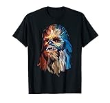 Mens Star Wars Chewbacca Art Graphic T-Shirt Large Black