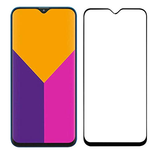 POPIO Edge to Edge 5D/6D Tempered Glass Screen Protector for Samsung Galaxy M20 (Black)