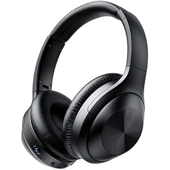 Active Noise Cancelling Headphones Bluetooth Iteknic Wireless Headphones Over Ear With Mic Hi Fi Sound Deep Bass Headset Comfortable Protein
