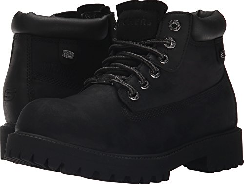 Skechers Men's Sergeants Verdict Chukka Boot, Black Waterproof Oiled Smoot.5Leather, 8.5 at Amazon