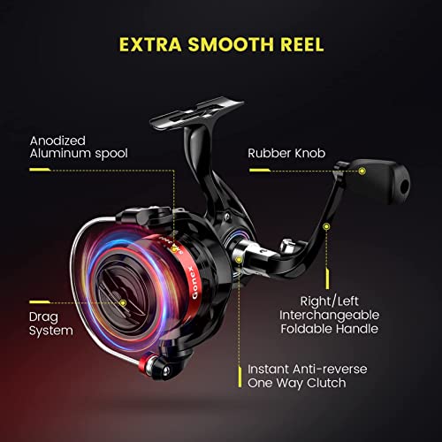 Gonex Telescopic Fishing Rod and Reel Combo Set Fishing Pole Kit for