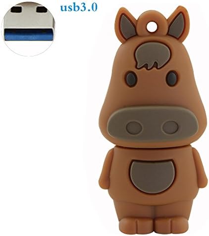 Funnyusb 32GB USB 3.0 Flash Drive Super Speed 12 Chinese Zodiac Animal Horse Shape Pendrive Memory Flash Stick Drive Thumb Stick Cartoon Pendrive