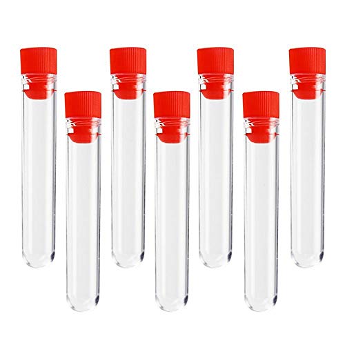 Tcplyn Plastic Felting Sewing Needles Container Clear Needle Storage Tubes with Cap Sewing Needles Storage Bottles Holder 30 Pieces (Needles Not Include)