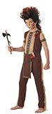 Indian Warrior Boy's Costume, Small, One Color